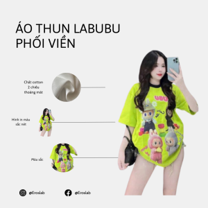 ÁO THUN LABUBU PHỐI VIỀN