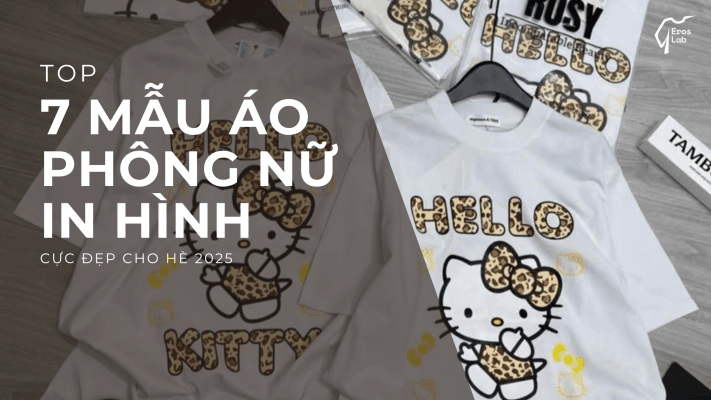 Top 7 mẫu áo phông nữ in hình